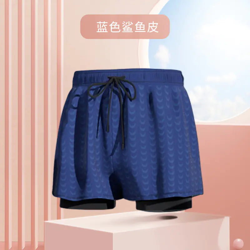 Men's Plus Size Stylish Swim Shorts with Drawstring