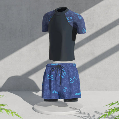 Men's Plus Size Stylish Swim Shorts with Drawstring