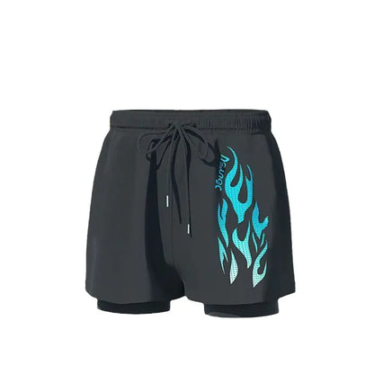 Men's Plus Size Stylish Swim Shorts with Drawstring